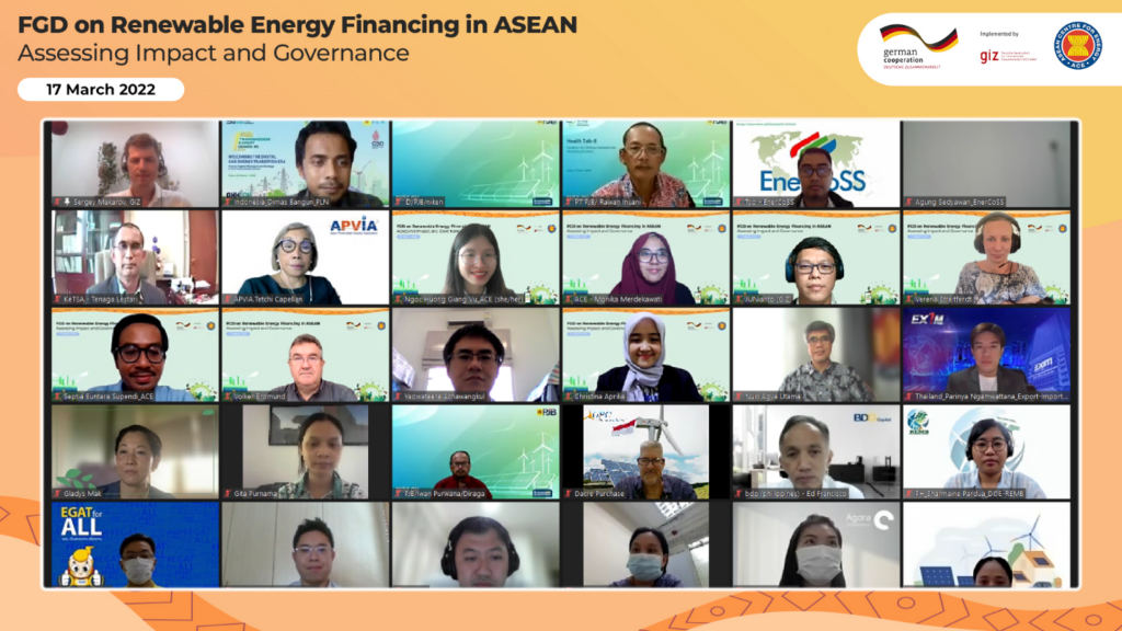 ACE Focus Group Discussion: Assessing Impact and Governance of Renewable Energy Financing